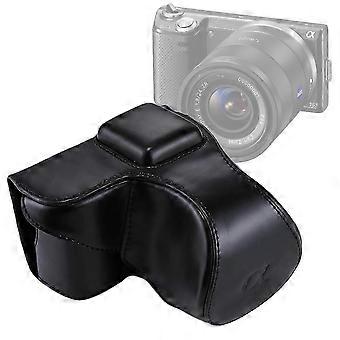 (New arrival) Full Body Camera PU Leather Case Bag with Strap for  NEX 5N / 5R / 5T