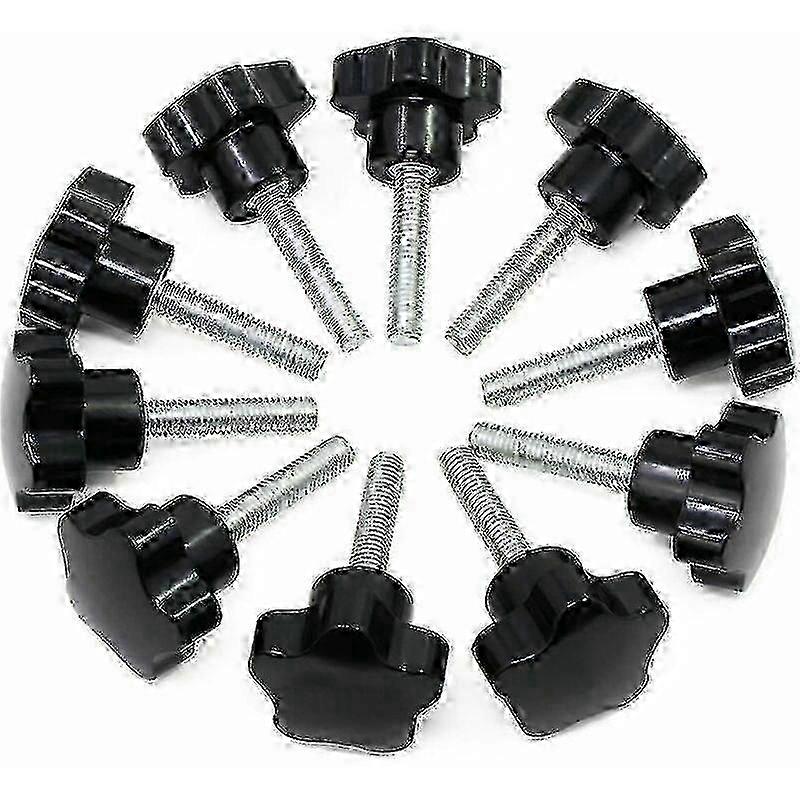 Black M8x40 Web-Shaped Clamp Knobs