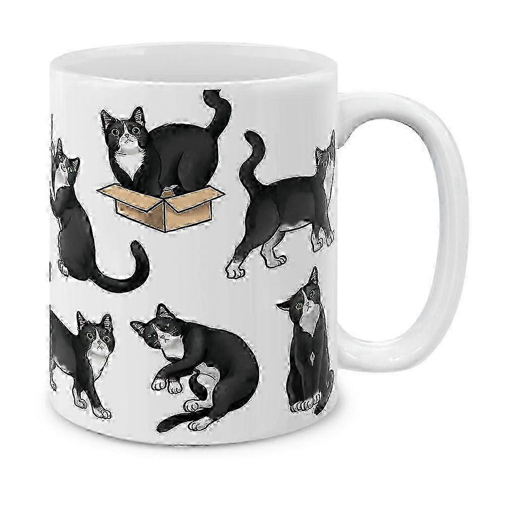 Dual-Side Cat Mug 11 Oz Ceramic