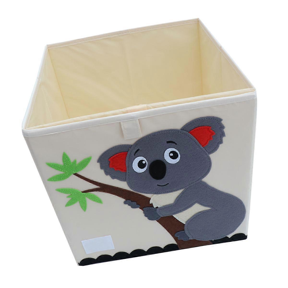 Cartoon Patterned Clothes Storage Box for Toy Organization 2Pcs Foldable Storage