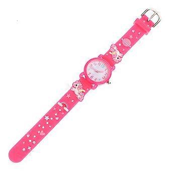3D Cartoon Watch Waterproof Sports Wristwatch for Girls with Adjustable Strap