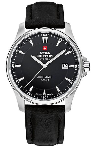 Swiss Military Automatic Analog Man Watch with SMA34025.05 Cowskin Bracelet