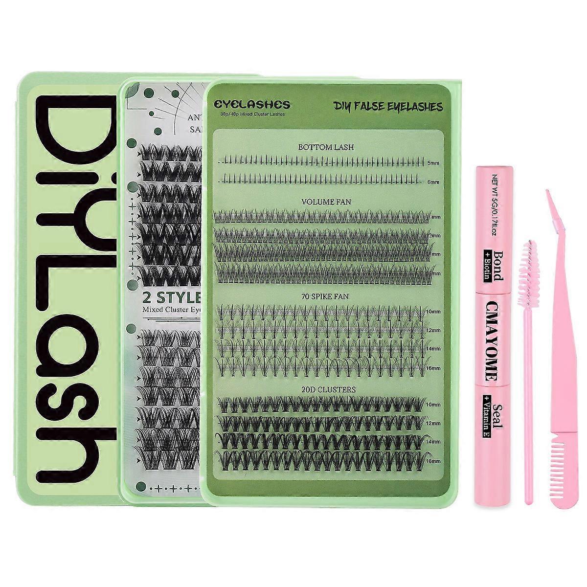 Wispy C Curl Cluster Lashes Natural Effect Self Application