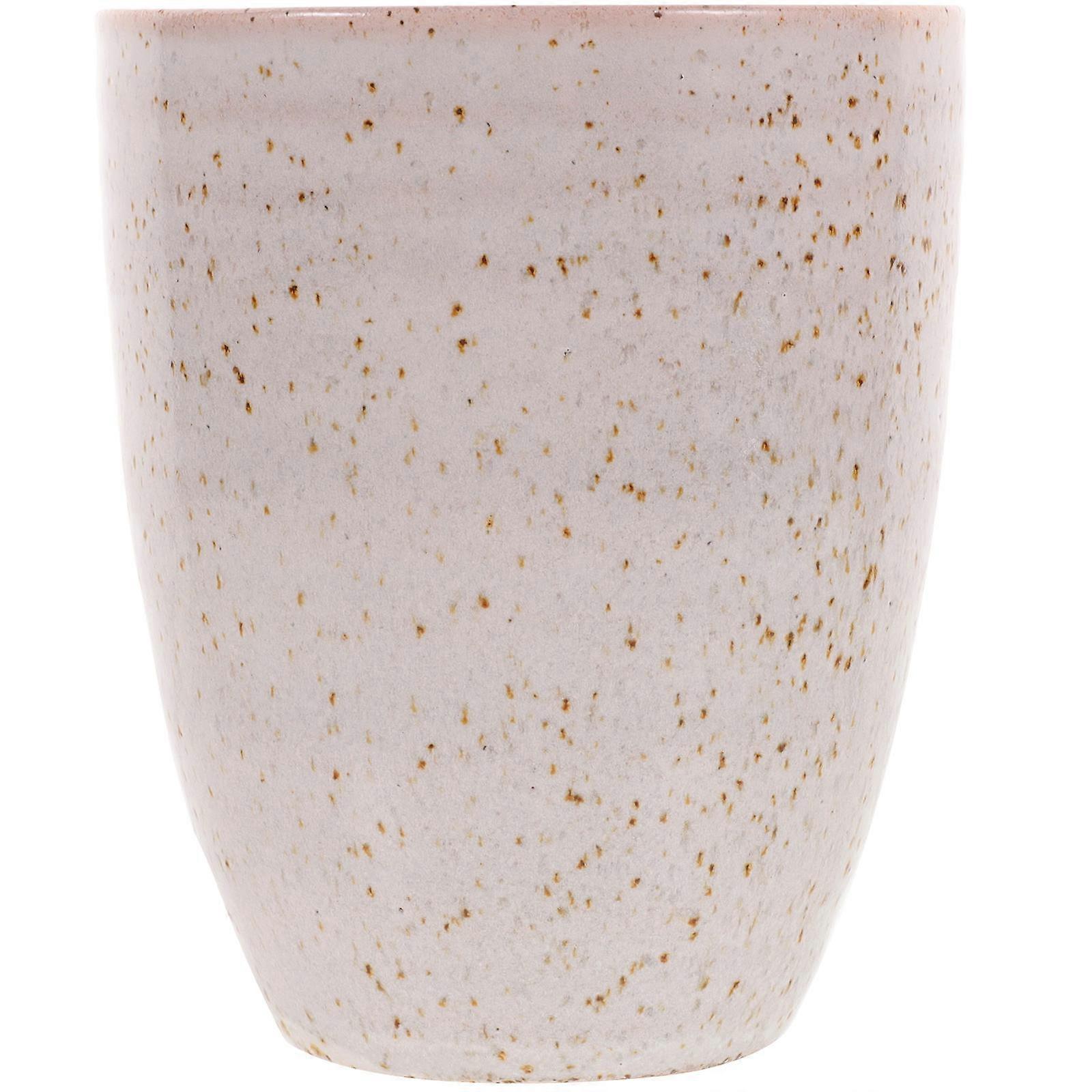 Striped Ceramic Coffee Mug for Storage with Portable Design