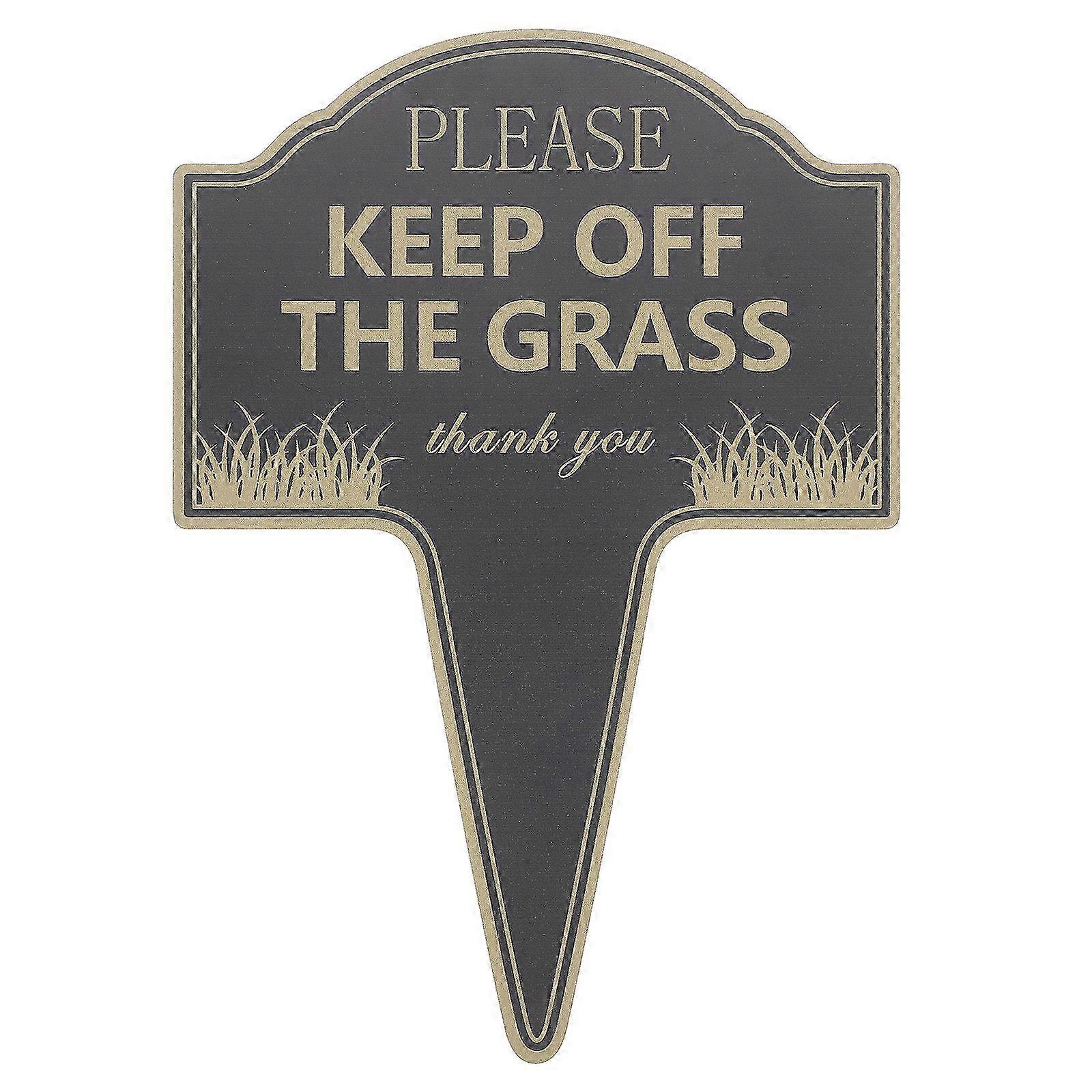Double Sided Aluminum Keep Off Grass Sign