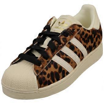 adidas Superstar II Womens Fashion Trainers in Leopard