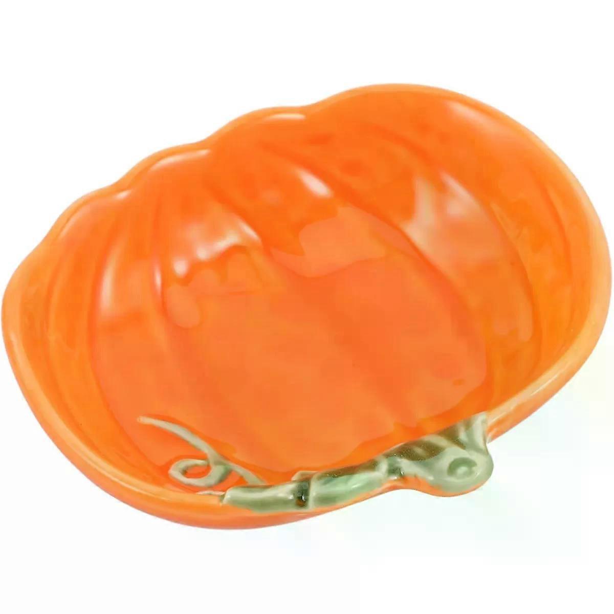 Pumpkin Snack Dish, 10x8.7cm Plate