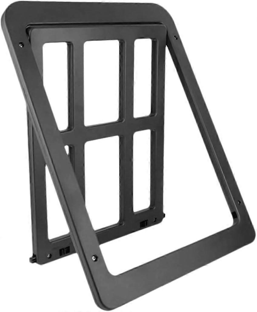 ABS Pet Door, Lockable Cat Flap, Easy Installation, Push Open or Close