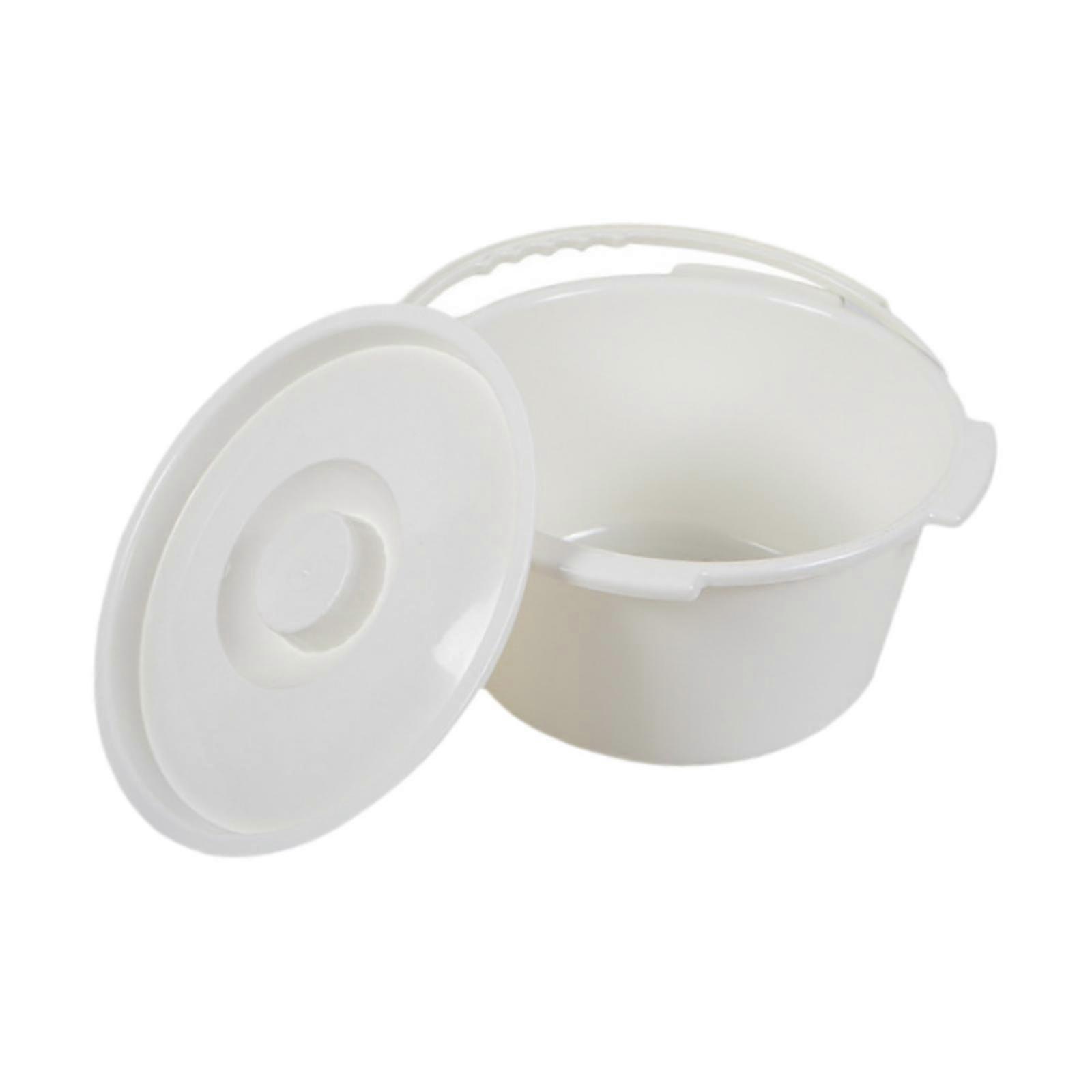 Odour-Blocking Commode Bucket With Sturdy Handle