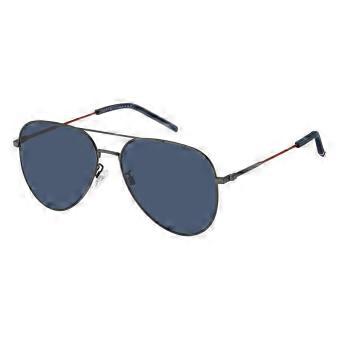 Tommy Hilfiger TH 2111/G/S Asian Fit R80/KU Full Rim Matte Dark Ruthenium Men Pilot Sunglasses UV3 Original