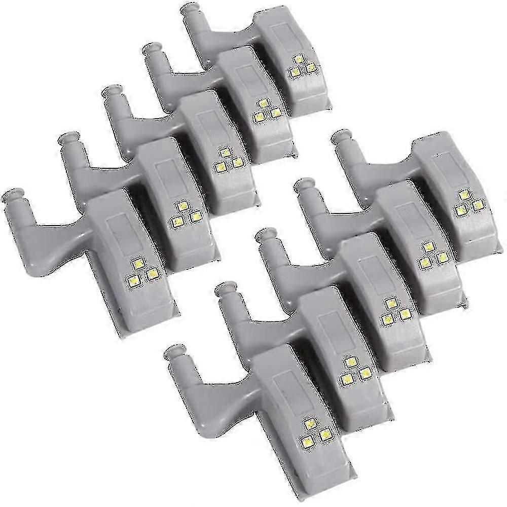 10pcs Led Cabinet Lights Universal Wardrobe Hinge Sensor Light Kitchen-brnv
