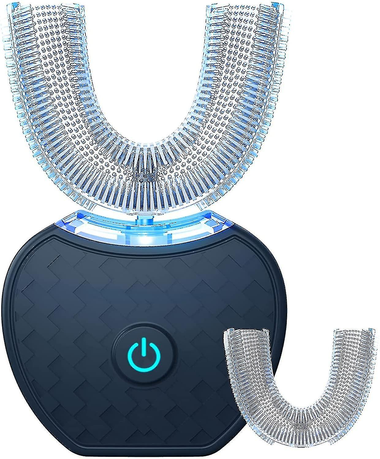 Electric Toothbrush,automatic Toothbrush,u-shape Sonic Toothbrush Teeth Whitening Kit With Replacement Brush Head