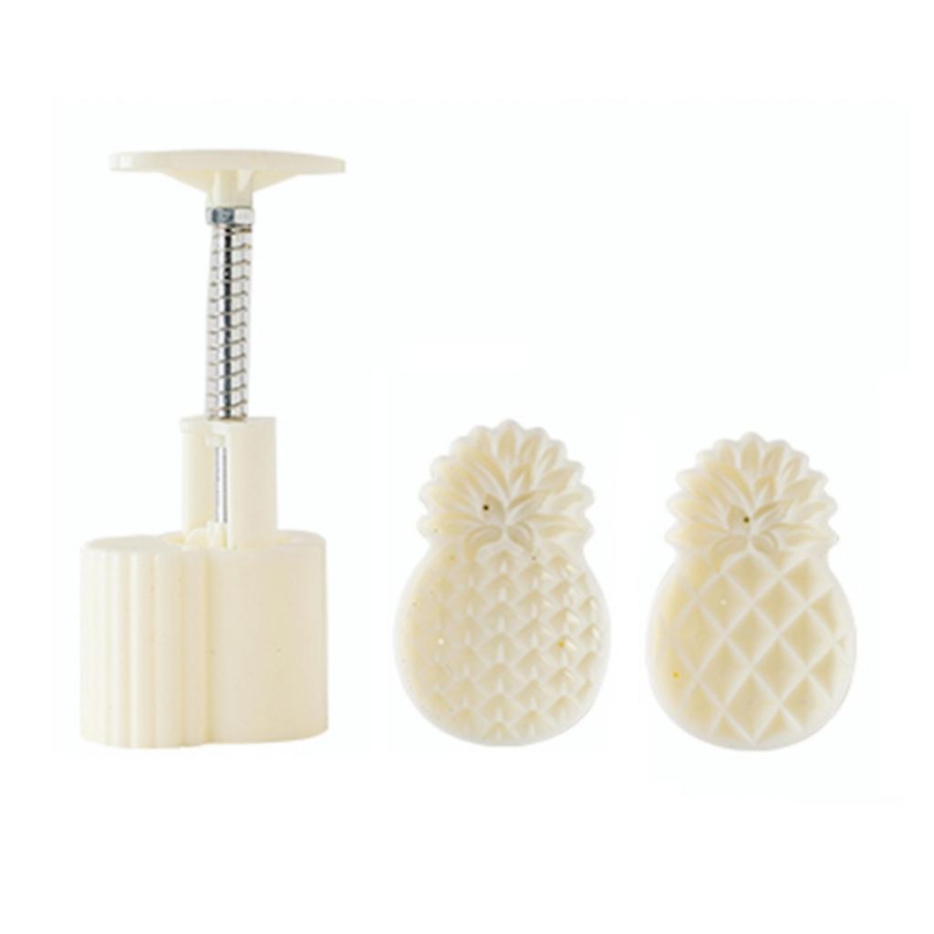 Pineapple/Lotus Shaped Mooncake Stamps Mooncake Moulds Baking Accessories Kit