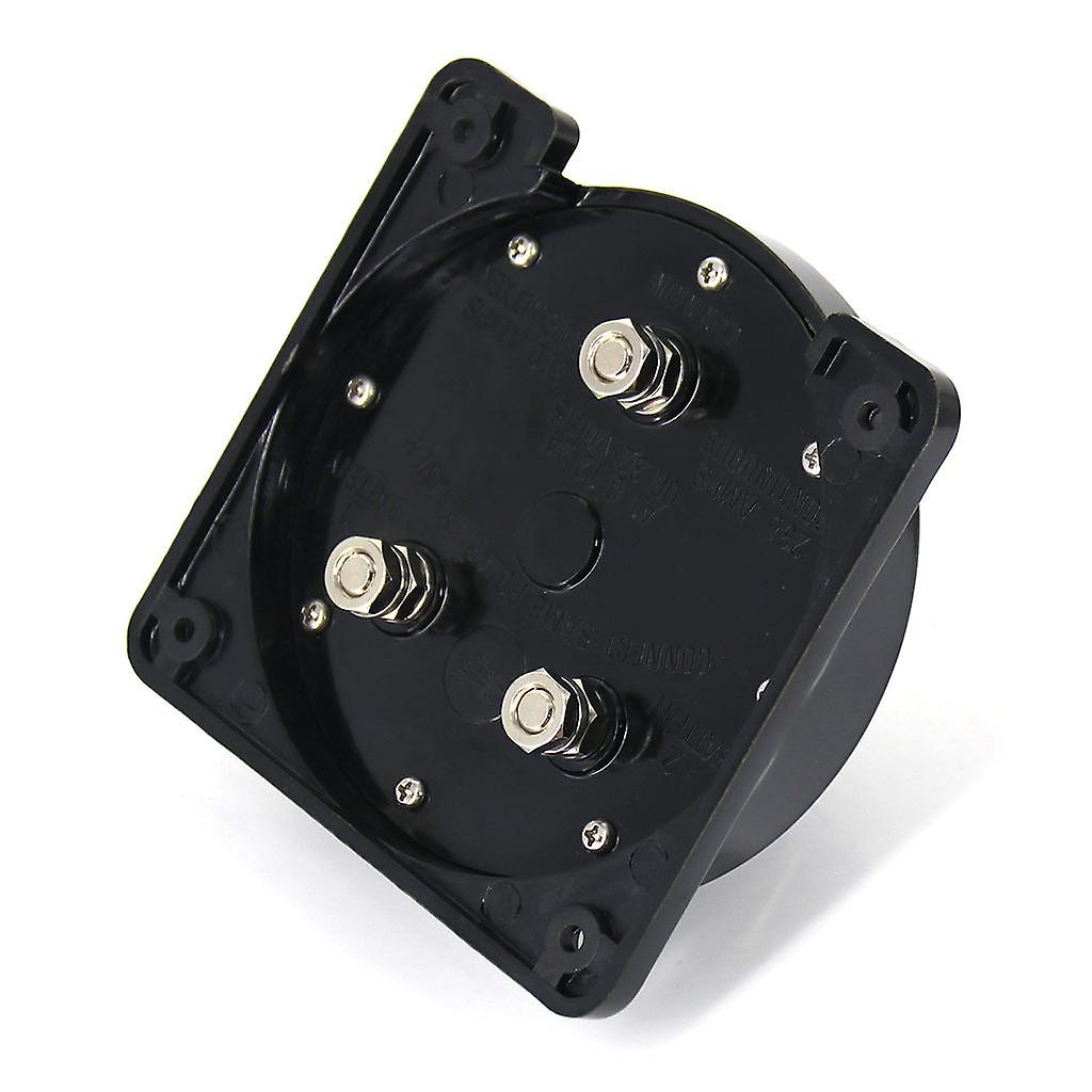 Boot 4-position Battery Switch Disconnector Selector Switch, Black