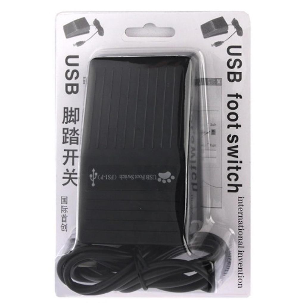 USB Single Foot Action Switch Pedal Control Controller Free Driver for Disabled