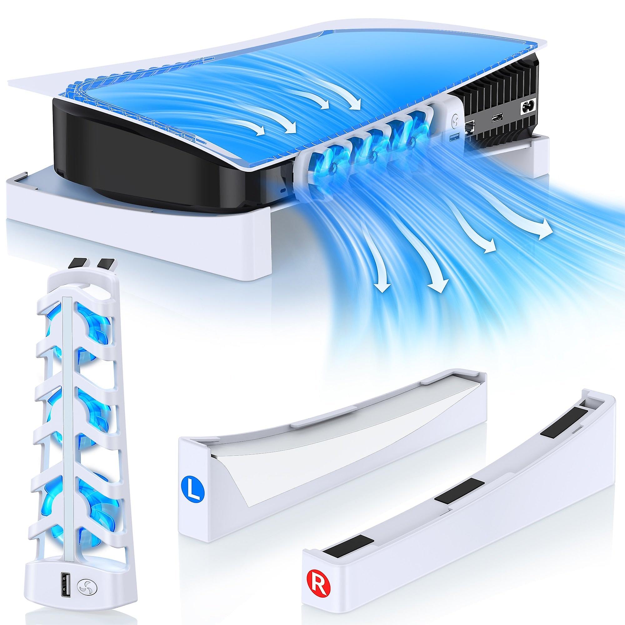 For Ps5 High Speed Cooling Stand For Ps5 Console Horizontal Cooling Stand For Playstation 5 Disc & Digital Editions Base Holder