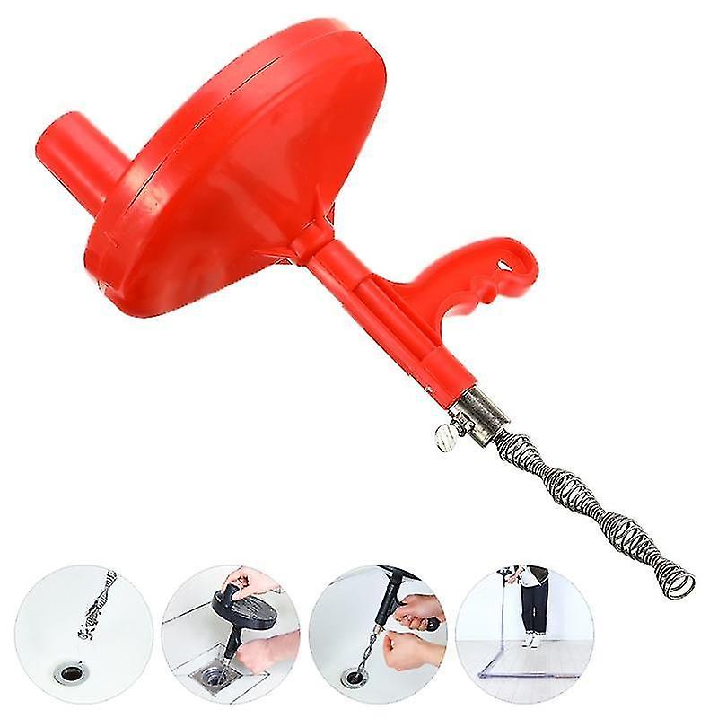 Black 5M Sink Pipe Drain Cleaner Snake Cable Bathroom Dredging Tool