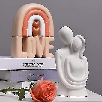 Gaobei Hugging Couple Sculptures Home Decor Modern Romantic Love