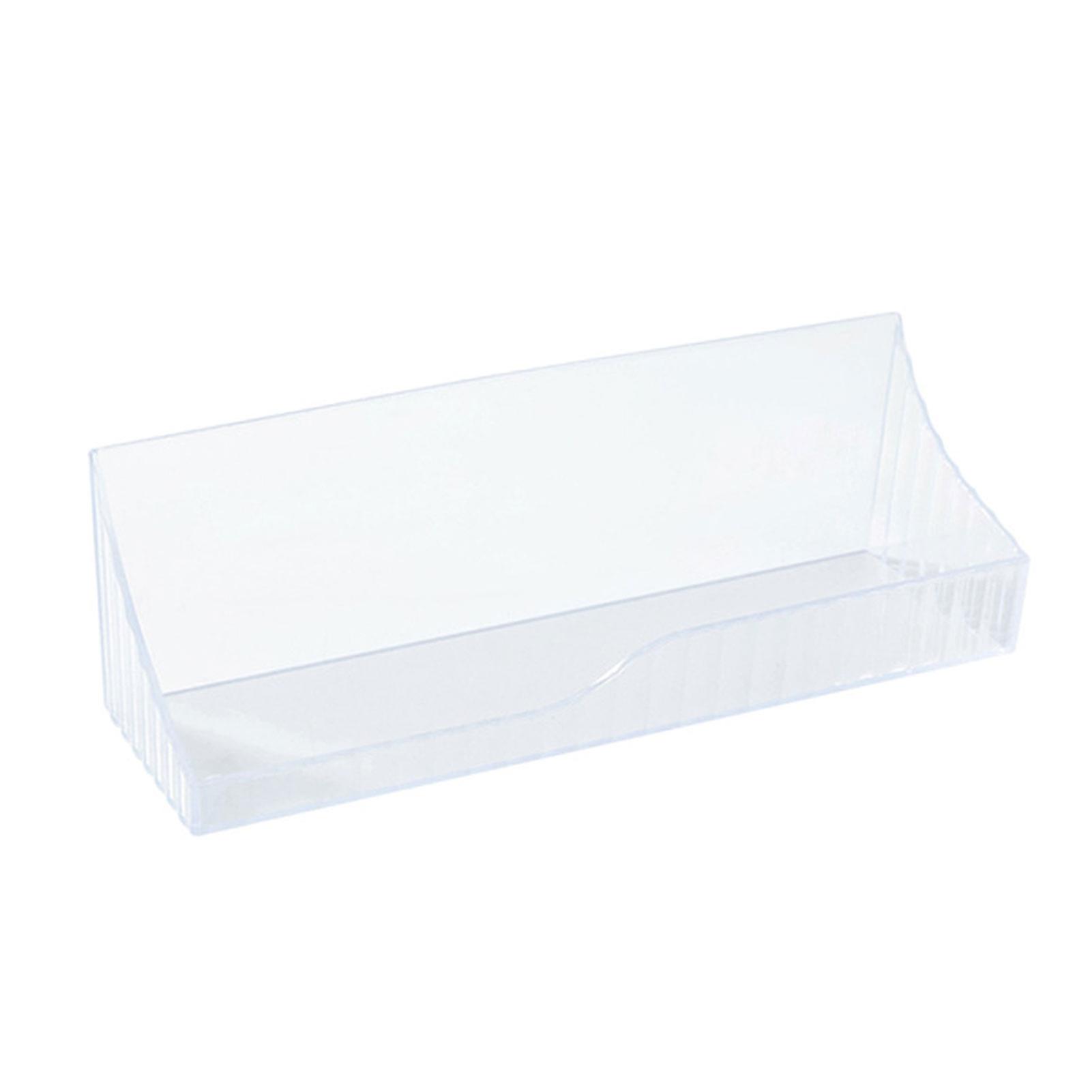 Clear Plastic Cosmetic Storage Boxes Space Saving Makeup Divided Holders