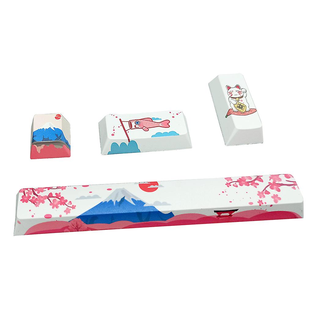 4ST PBT OEM Profil Keycap Dye-Sub 6.25U Mellanslagstangent Ange Keycap för MX Switch