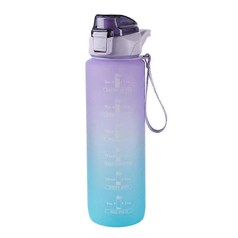 1000ml Water Bottle with Straw