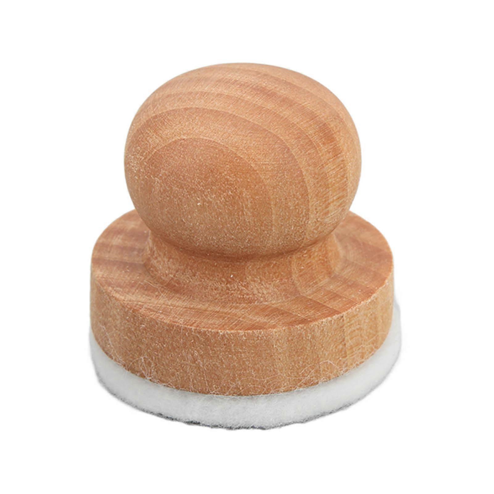 Fingerboard Cleaner Ergonomic Solid Wood Handle Felt Head Fretboard Brush For String Instruments 