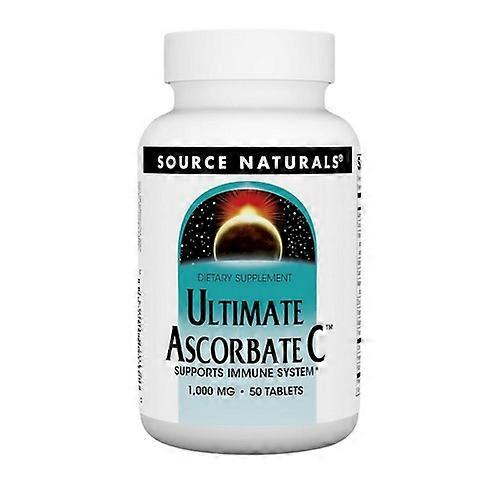 Source Naturals Ultimate Ascorbat C,1000 mg,50 Tablete (Pachet de 1)
