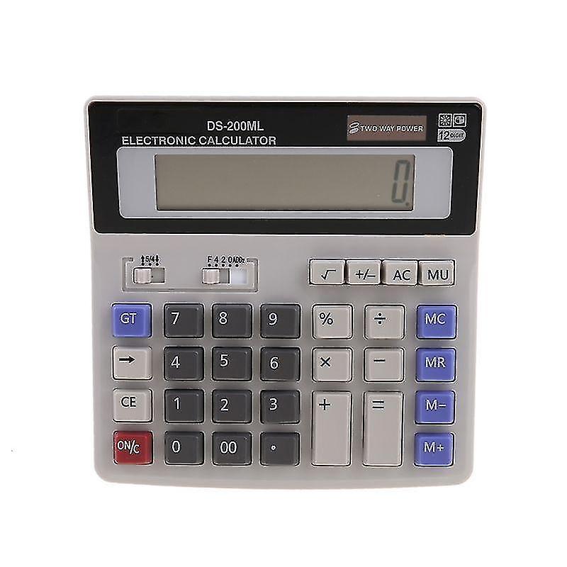 Calculators Standard Function Scientific Electronics Desktop Calculators Dual Power Big Button 12 Digit