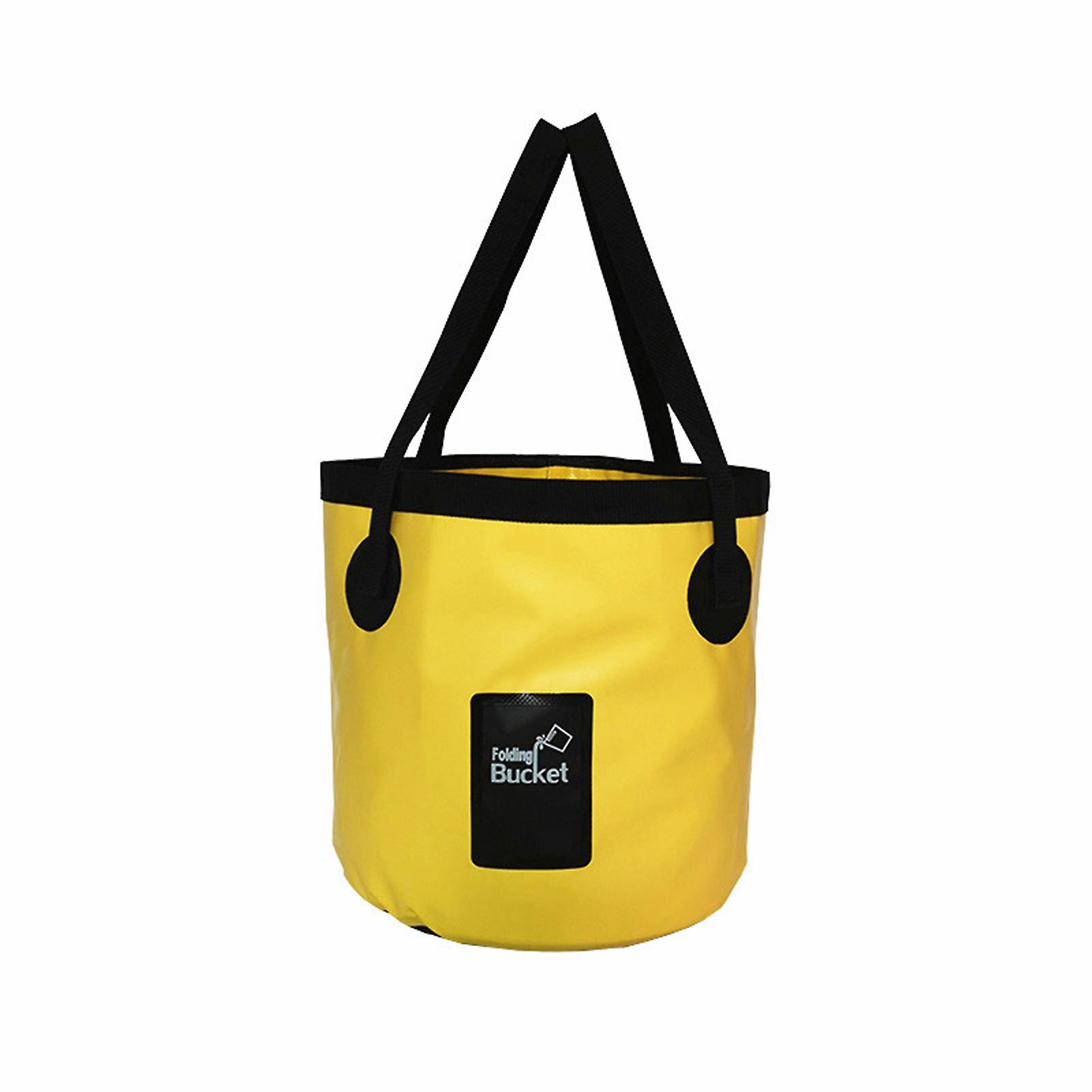 Collapsible Bucket 5.3 Gallon Portable Folding Camping Bucket with Handle Fishing Water Container for Outdoors 20L