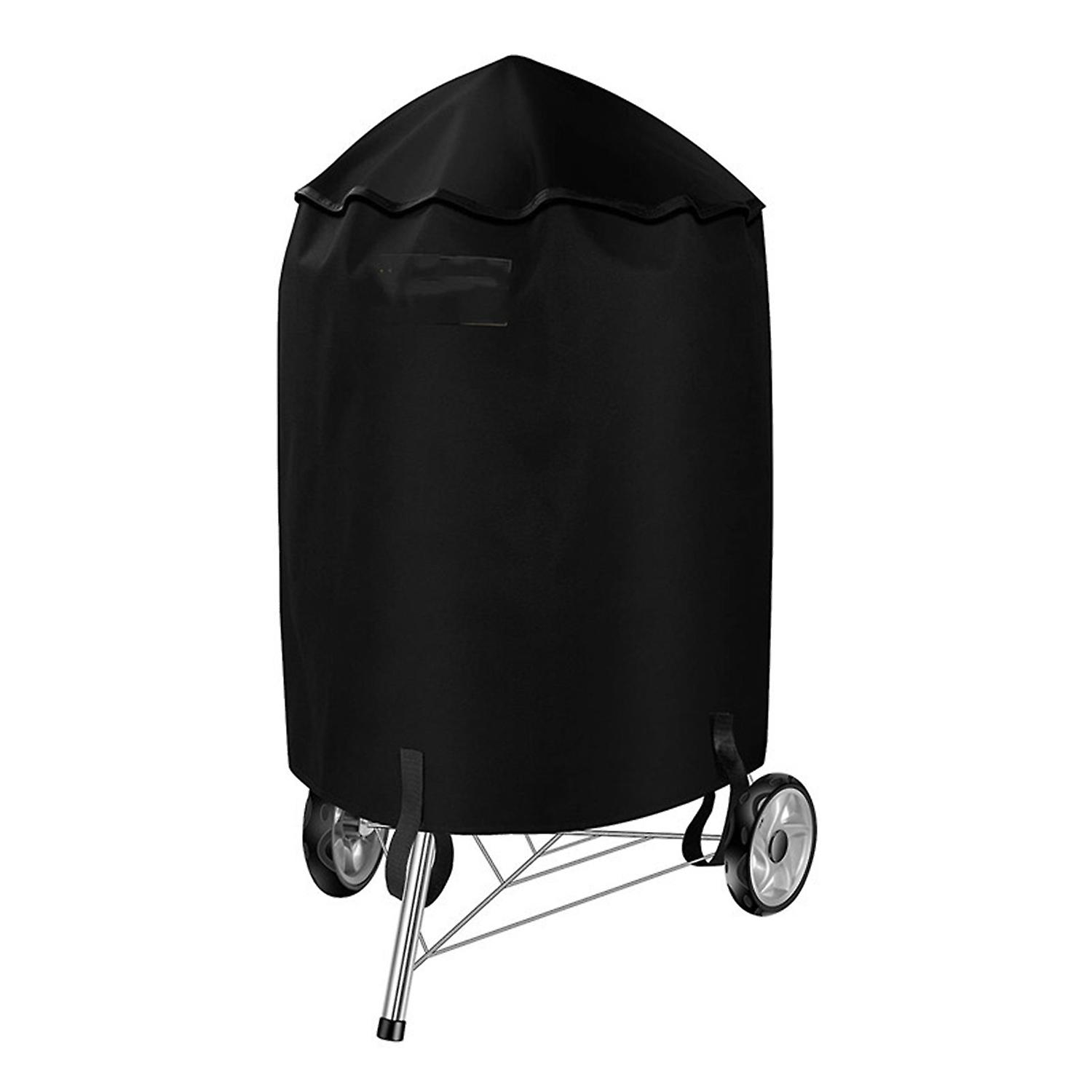 BBQ Grill Cover UV Resistant with Fastener Tape Breathable Round Shape Drawstring Design Brazier Cov