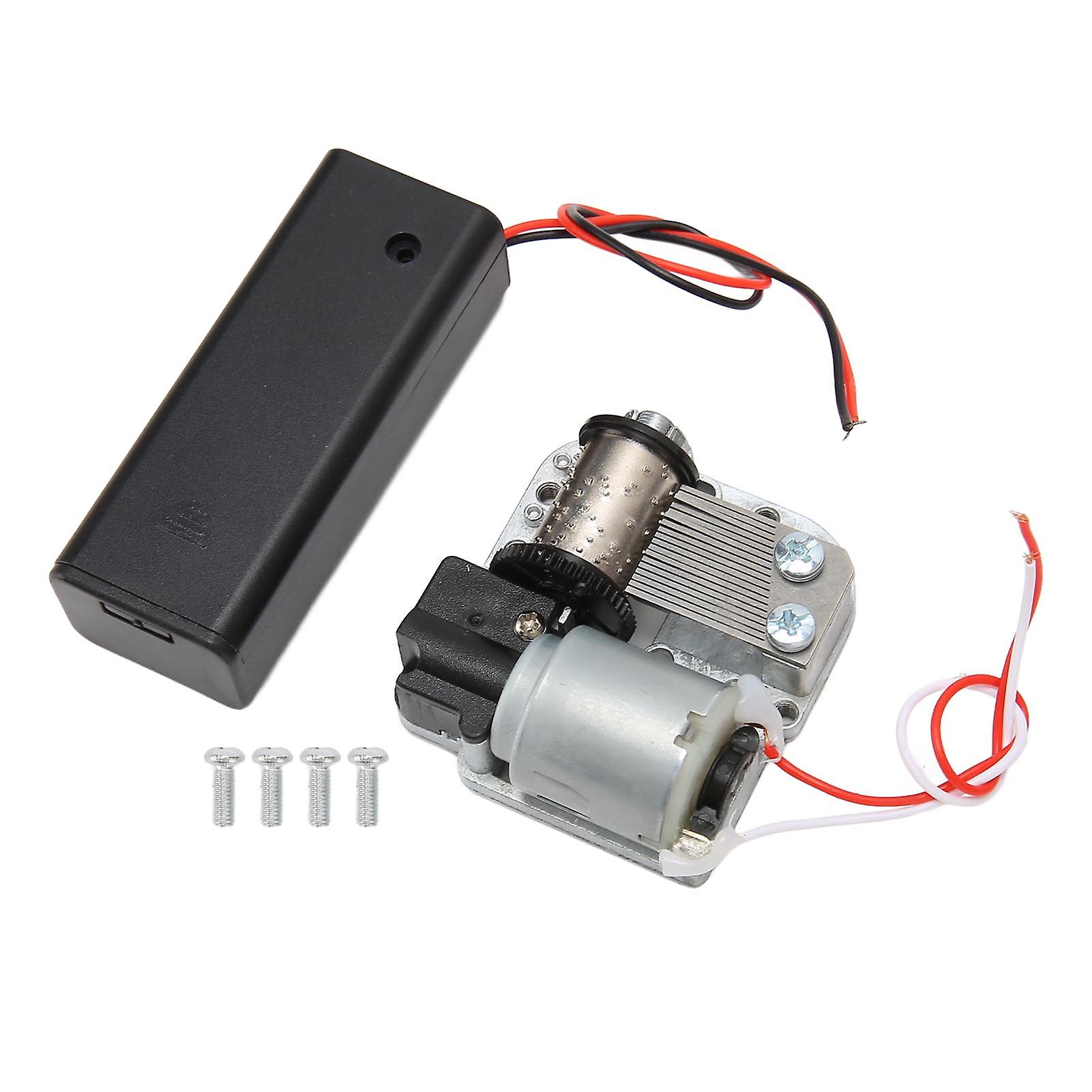 18-Note Musical Mechanism Battery Powered Stress Reliever DIY Wind-Up Music Box