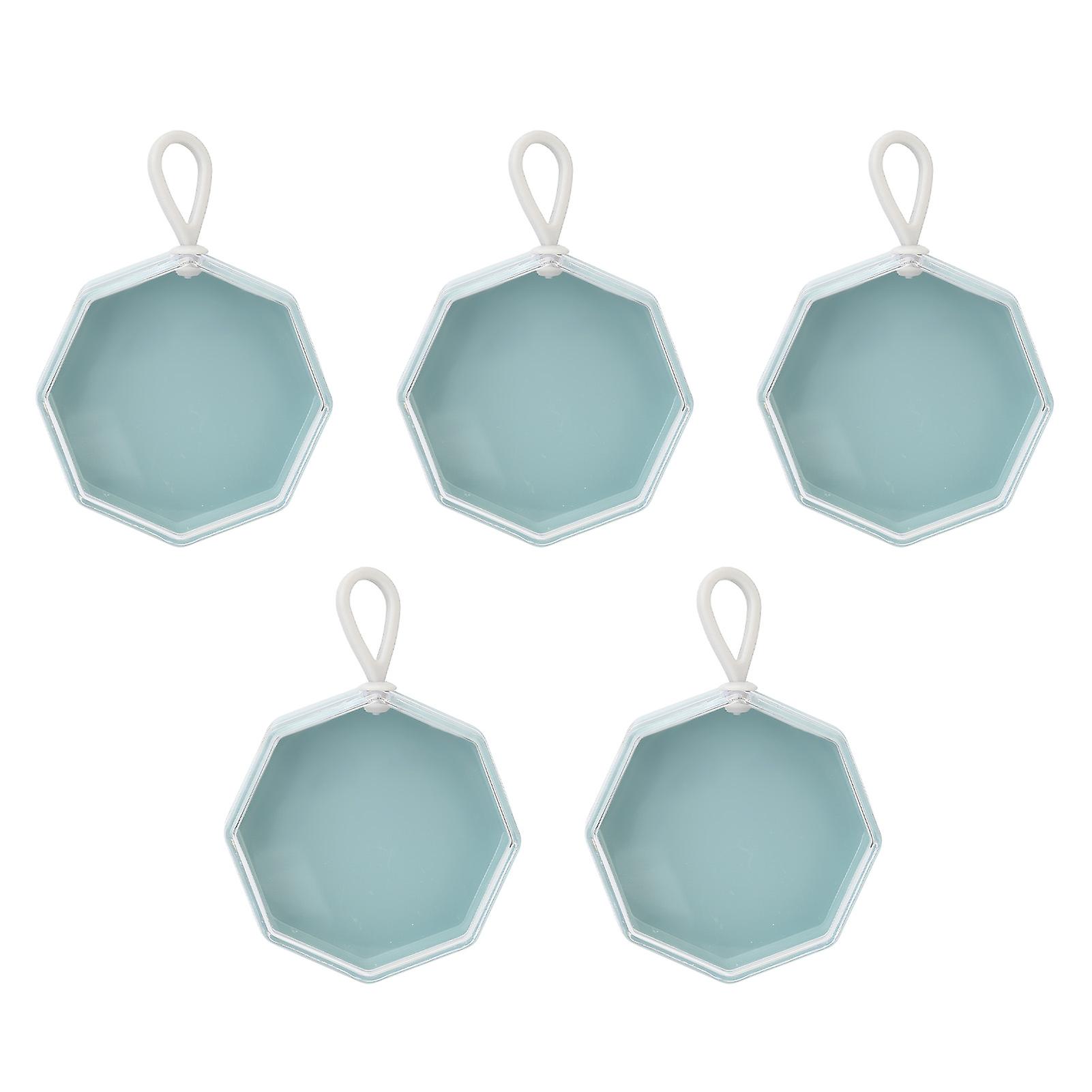 5PCS Mini Clear Cover Plastic Storage Box ABS Makeup Case