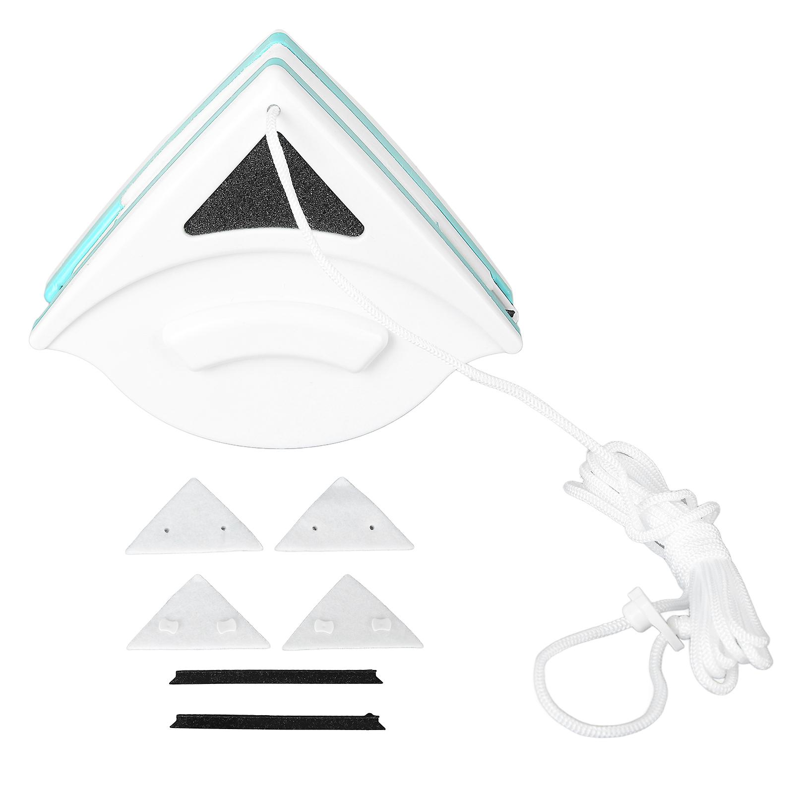 Essuie-glace double face en plastique, poignée ergonomique, essuie-glace magnétique pour vitres résidentielles de grande hauteur, 5-12 mm