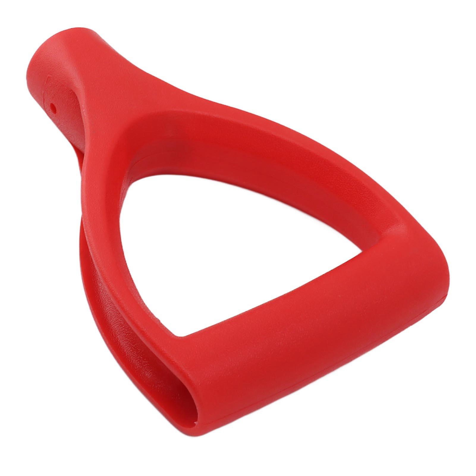 32mm Inner Diameter Plastic D-Handle for Quick Snow Shovel Attachment - Sturdy and Convenient Digging and Raking Tool Companion(Red)