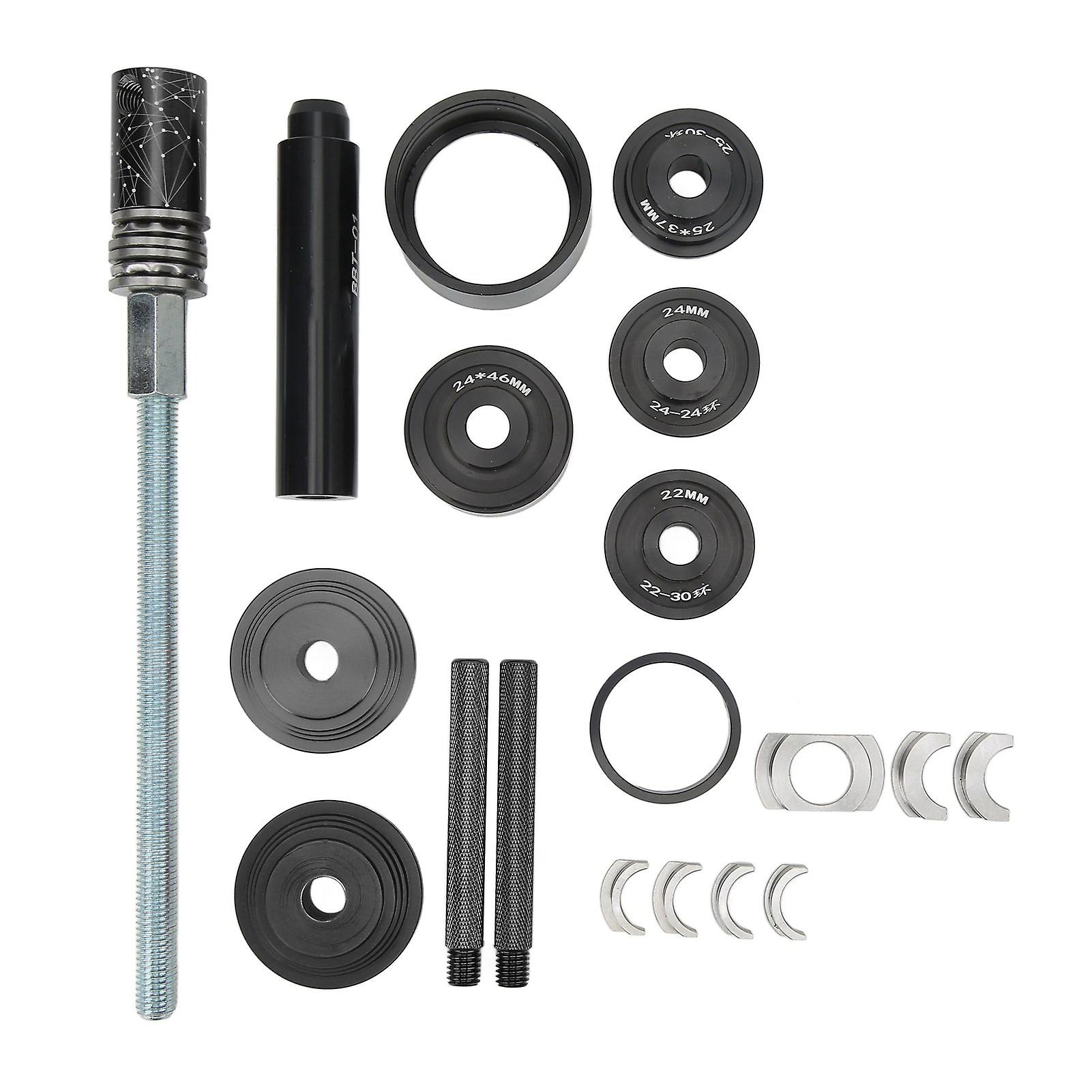 LeBycle Bottom Bracket Tool Kit - Aluminum Alloy Press Fit for BB86, BB30, BB92, PF30 - Includes Stay Bar Nut Adapter