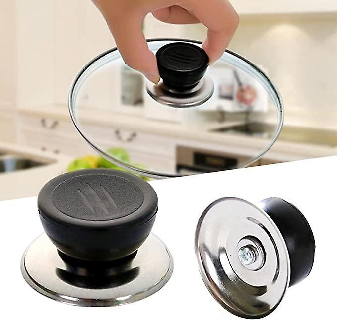 2xReplacement Handle Knob Holder for Pot Lid Stainless Steel Saucepan Pot Accessory