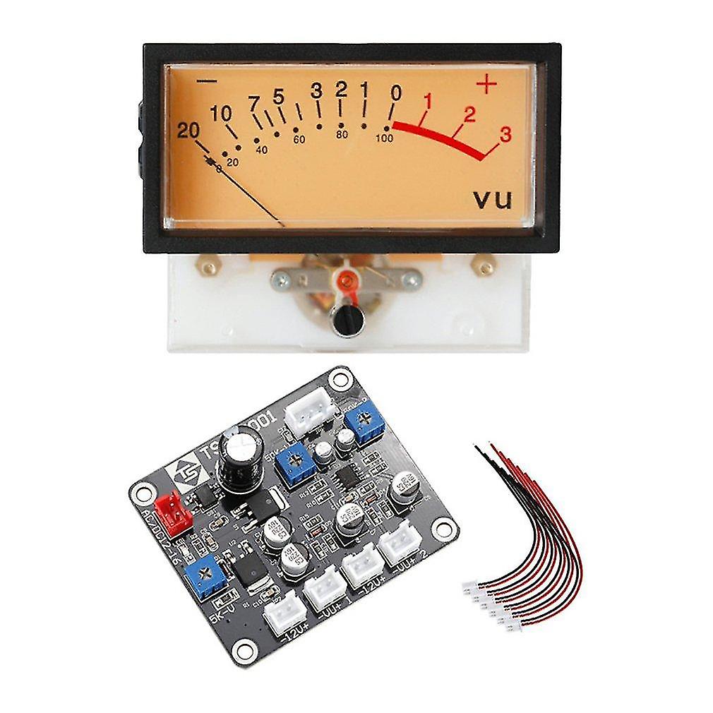 Ts-db73-w Vu Meter Head Tube Amplifier Db Meter Power Discharge Flat Watch Tn-73 High Internal Resistance Driver Board