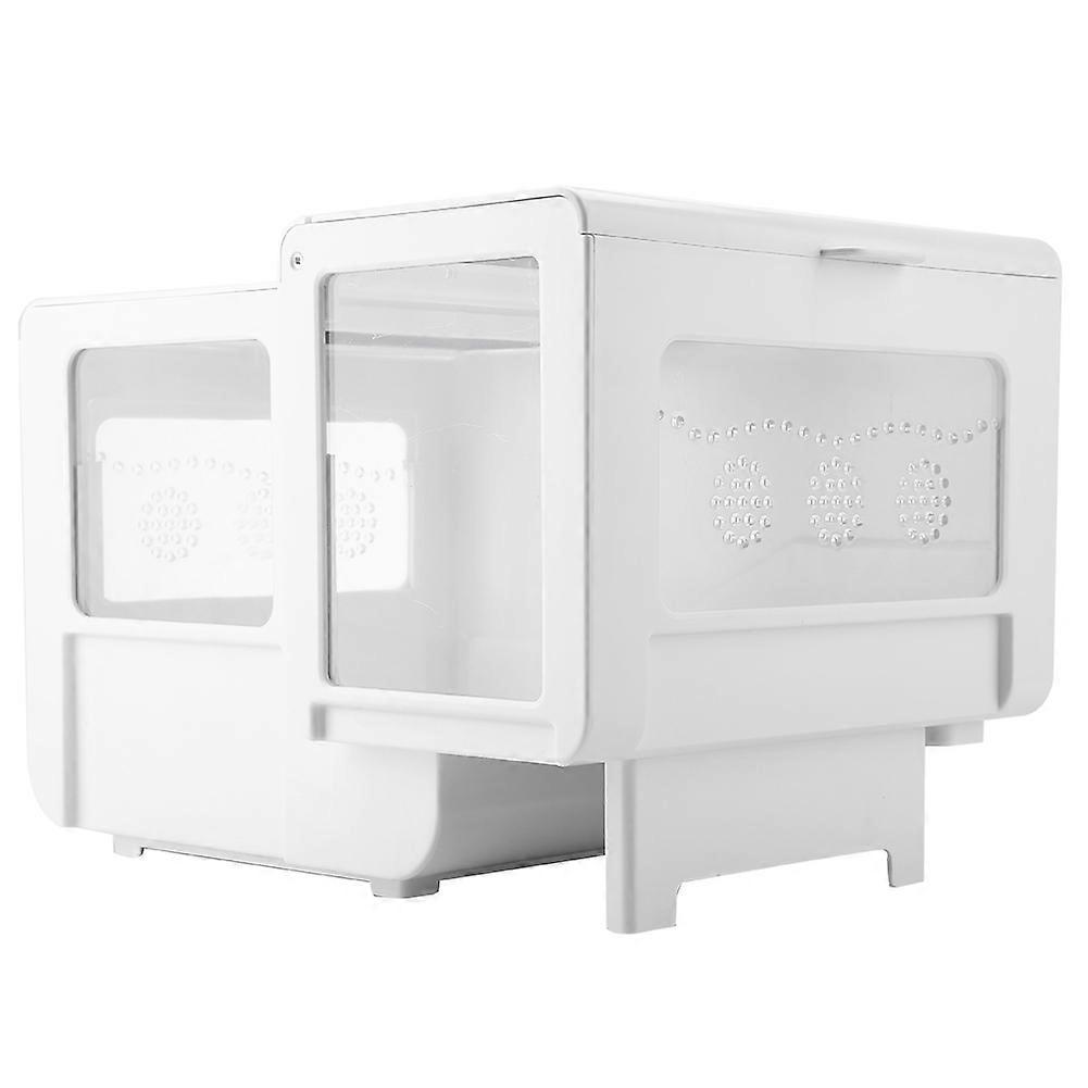 Reptile Cage Breeding Box for Tarantula Insect Lizard Snake Amphibian with a Balcony White
