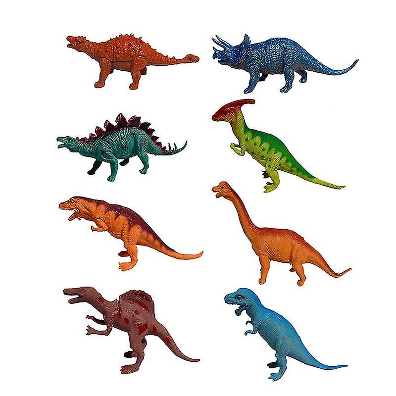 8pcs Rubber Dinosaurs Set