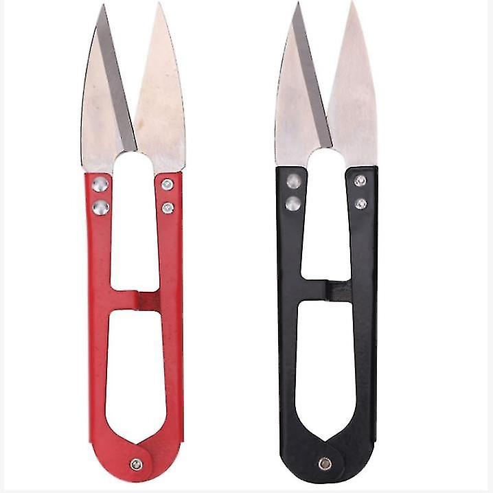 2 Stück U-förmige Nähschere aus Metall, Schere zum Beschneiden von Pflanzenblättern, Mini-DIY-Trimmer, Garnfaden Ni