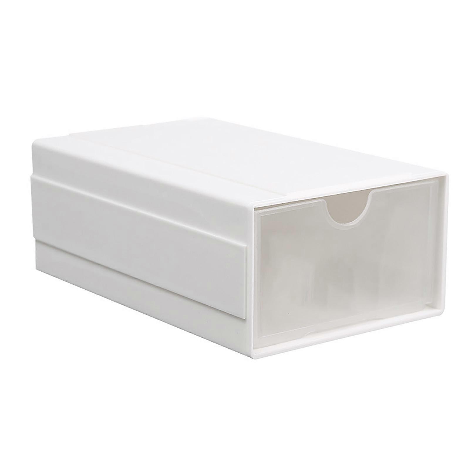 Drawer Storage Box Plastic Desktop Drawer Storage Organizer Space Saving Multipurpose Drawer Container for Office Dormitory Bedroom