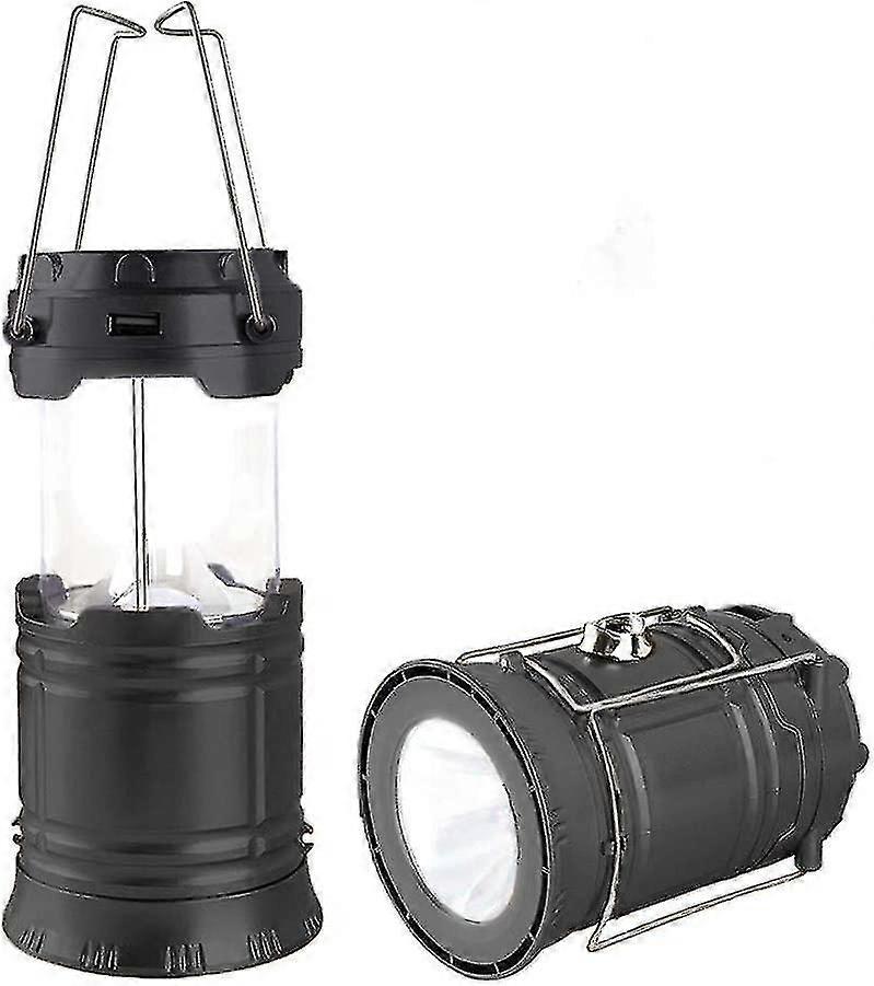 Solar and rechargeable lanterns flashlight collapsible portable lights