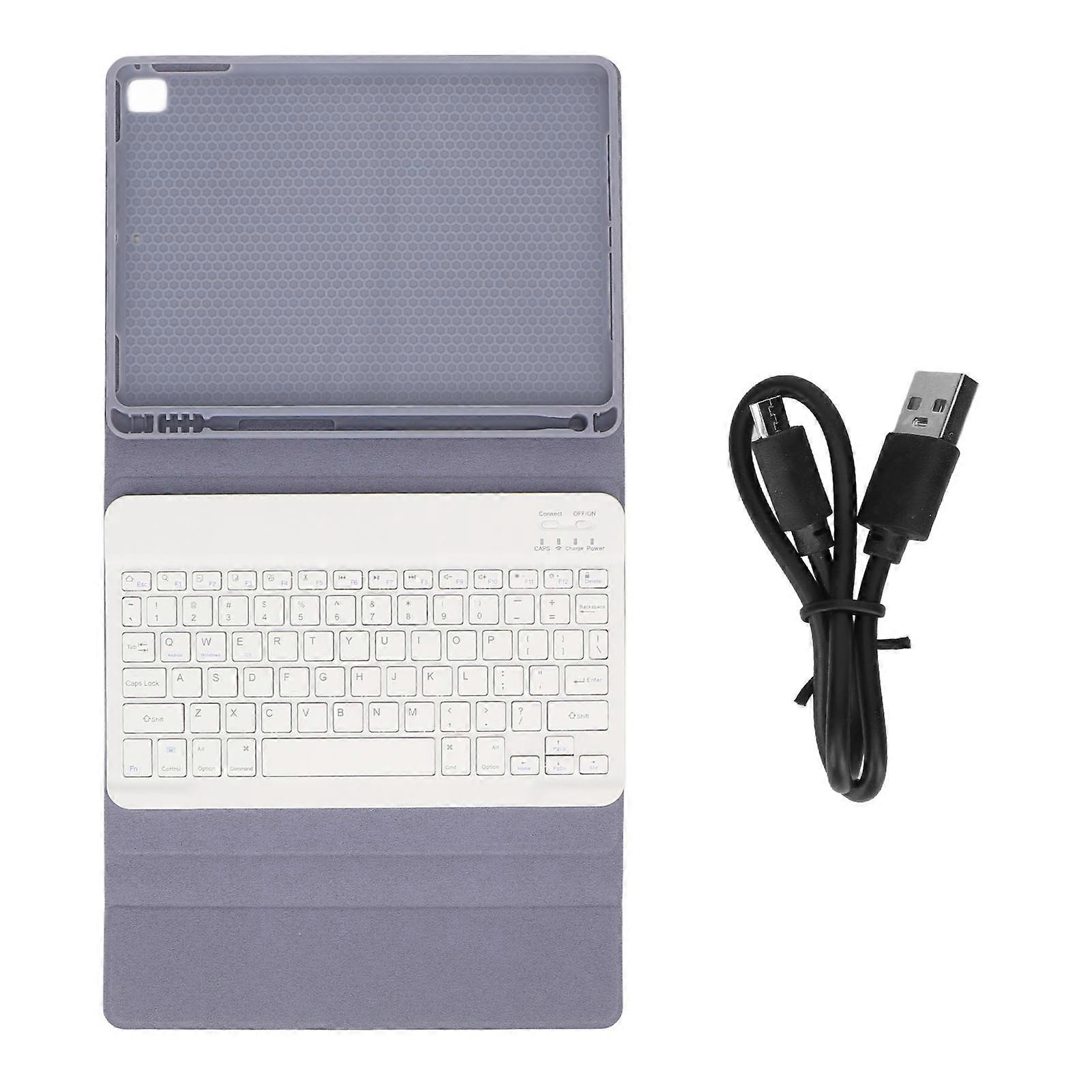 Tablet Protective Stand Case Anti Slip Flexible Cover with Wireless Bluetooth Keyboard for IOS Tablet 9.7in