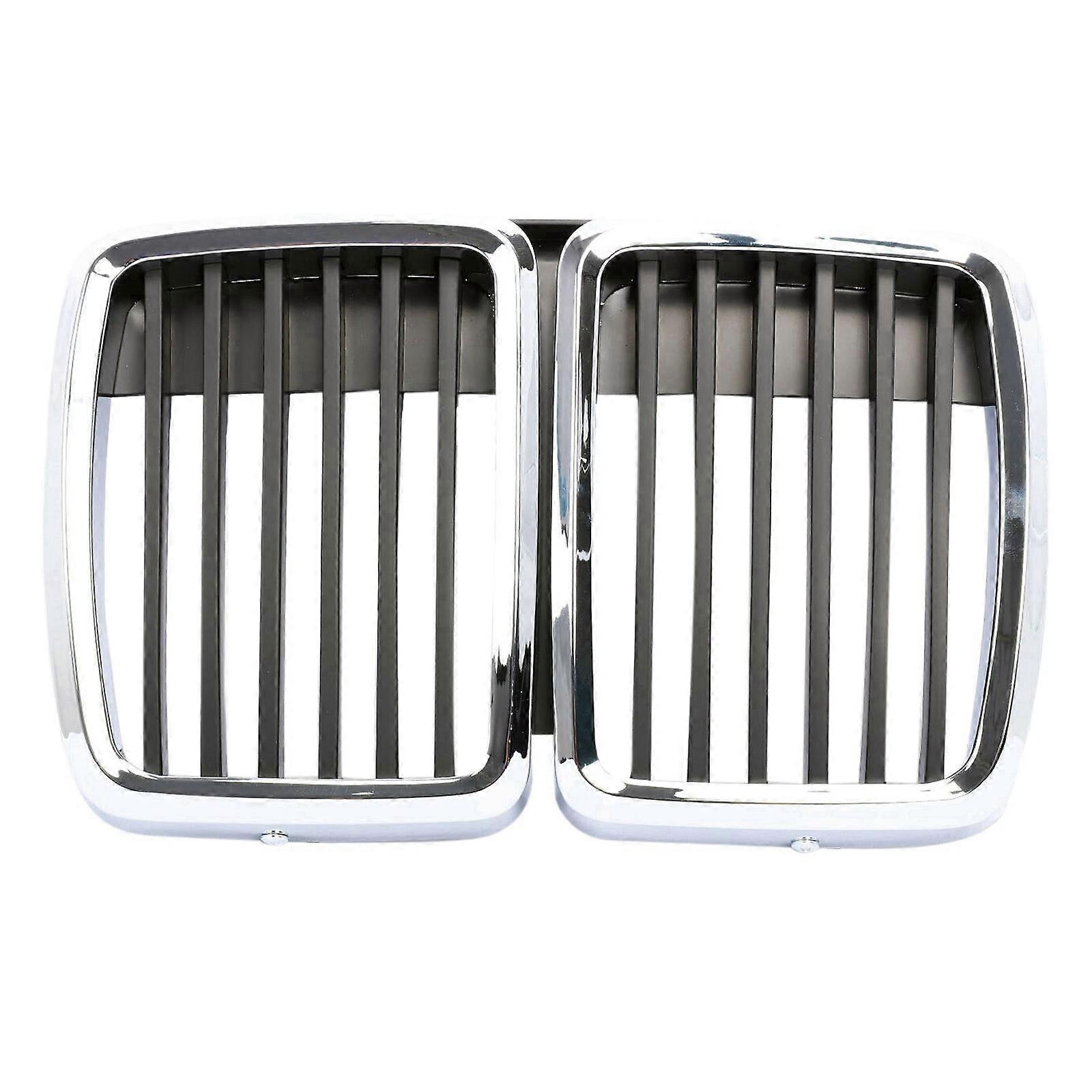 Front Hood Kidney Grille Grill Center Chrom Black for E30 M3 3 Serie 1982-1991
