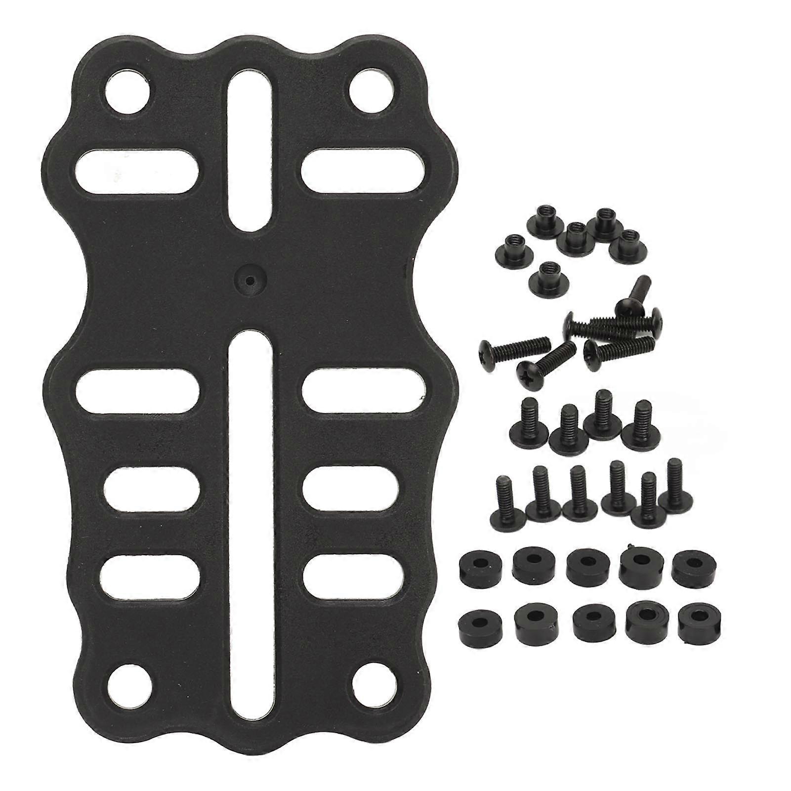 Tactical Modular Adapter Plate Durable Nylon Material Black Multi-Series Quick Attach Holster Mounting Base for Enhanced Gear Compatibilit