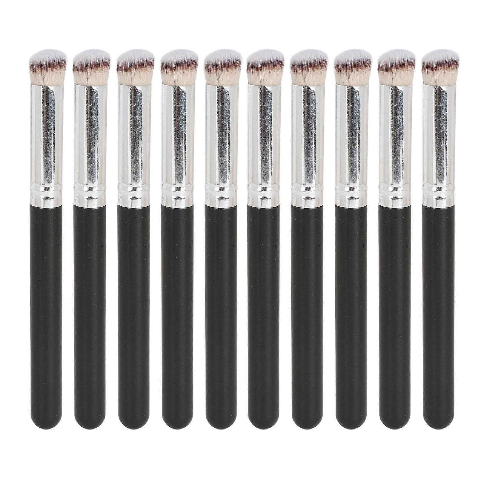10Pcs Concealer Makeup Brush Soft Bristle Mini Evenly Apply Applicator for Eyes Face