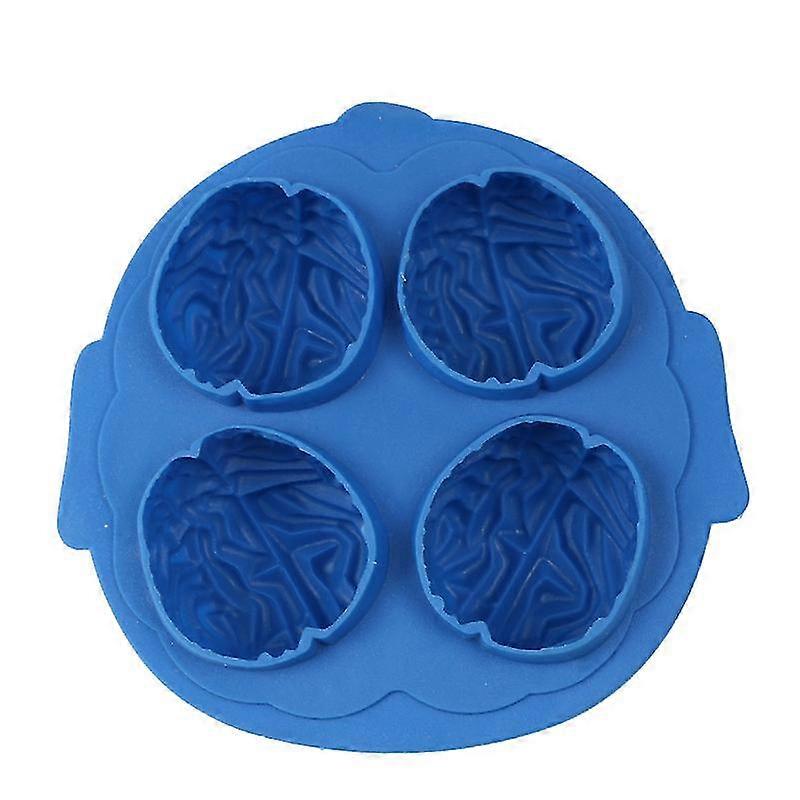 4-hole Diy Brain Shape Silicone Mold