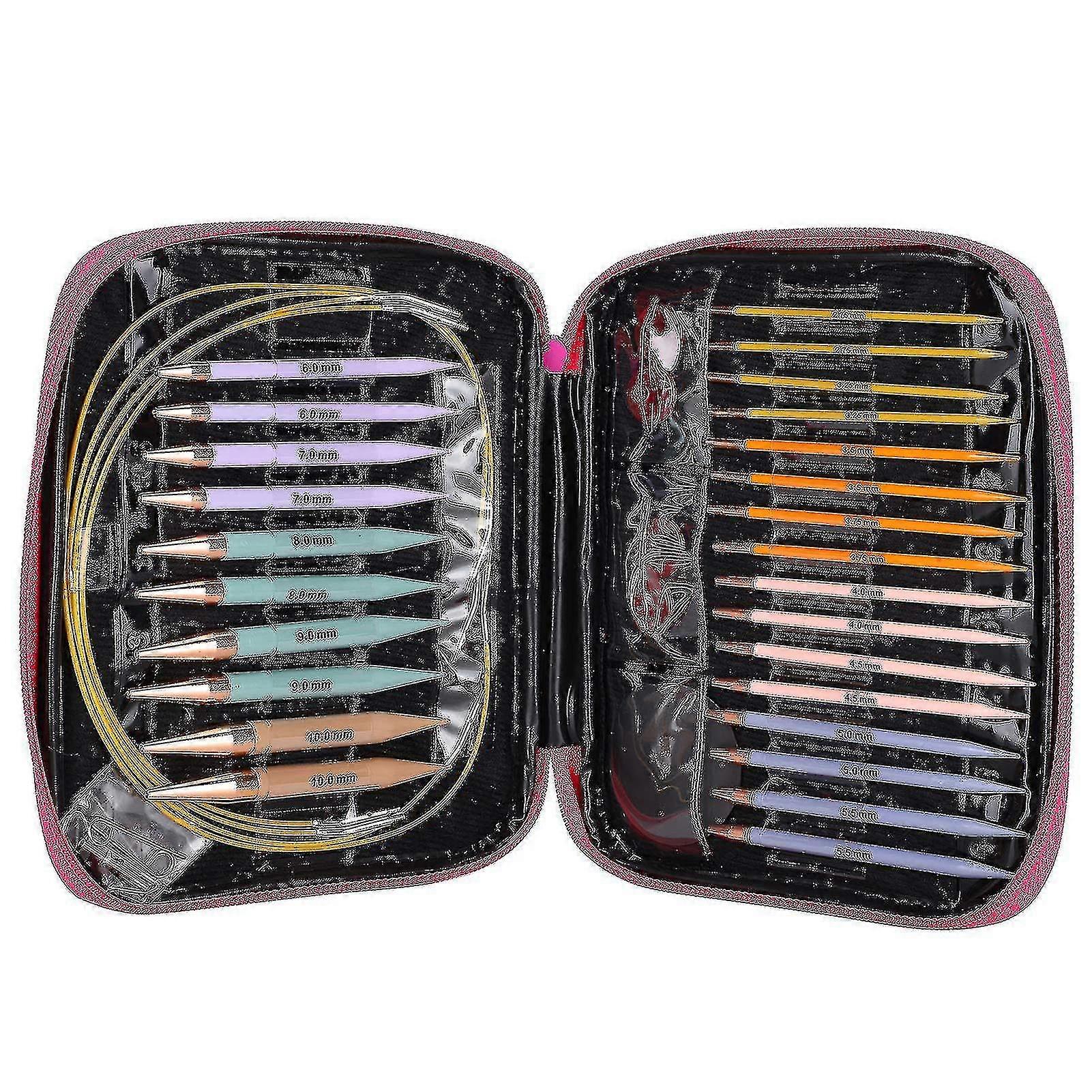 Interchangeable Circular Knitting Needles Set - 13 Pairs (2.75mm-10mm)