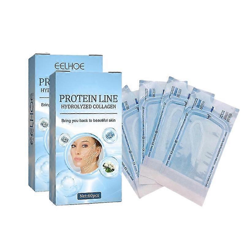 60-180pcs πρωτεϊνικό νήμα καμία βελόνα Silk Fibroin γραμμή απορροφήσιμη προσώπου πλήρωσης κολλαγόνου ανύψωσης αντι-γήρανσης σύσφιξης προσώπου ουσία