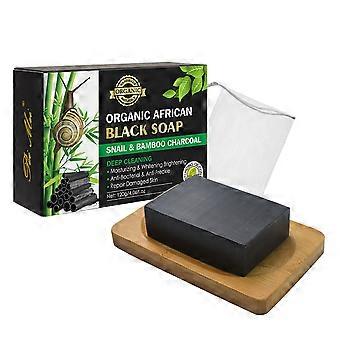 Lumaca Carbone Nero Sapone 120g Sapone Corpo Detergente Morbido